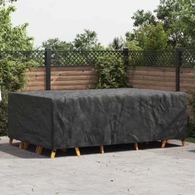 vidaXL Obal na nábytok Jednofarebný Čierna 300 x 200 x 90 cm 600D