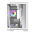 Počítačová skriňa Darflash FT350 + 5 ventilátorov aRGB (biela)