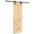vidaXL Posuvné dvere 70 x 210 cm Masívne borovicové drevo (neupravené)