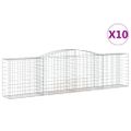 vidaXL Oblúkové gabiónové koše 10 ks 400x50x100/120cm pozinkov. železo