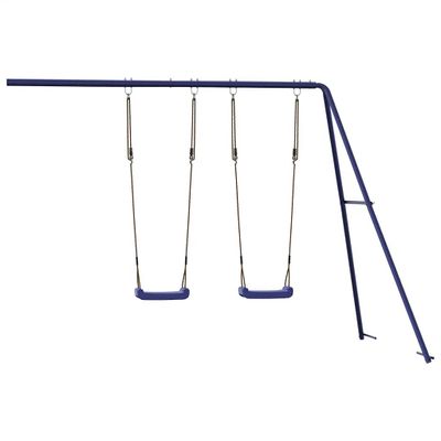 vidaXL Hracie hojdačky 2 ks modré 265x185x188 cm polypropylén