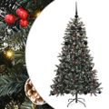 vidaXL Umelý vianočný stromček Zelená 150 cm PVC, plast a oceľ