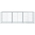 vidaXL Gabiónový kôš s krytom 300x100x100 cm pozinkované železo