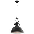 vidaXL Stropná lampa čierna okrúhla E27