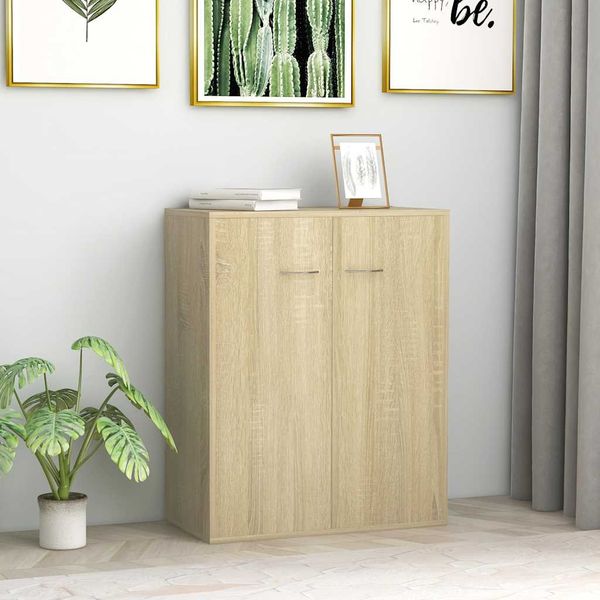 vidaXL Komoda, dub sonoma 60x30x75 cm, kompozitné drevo