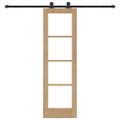 vidaXL Posuvné dvere ORKDAL 61 x 198,5 cm Prírodná a čierna