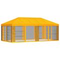 vidaXL Kryt altánku s bočnými stenami 6 x 3 m Žltá Polyester 190 gsm