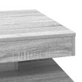 VidaXL Konferenčný stolík otočný o 360stupňov sivý sonoma 70x70x34,5cm