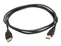 Predlžovacia šnúra USB - USB (M) do USB (F) - 1.8 m - čierna - pre P/N: 45-353-026, 45-354-026