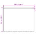 vidaXL Čipková záclona Biela 140 x 200 cm Polyester