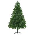 vidaXL Vianočný stromček s 300 LED-i so stojanom Zelená 180 cm PE