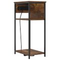 vidaXL Nočný stolík Dymová dub 41 x 28 x 76 cm Kompozitné drevo