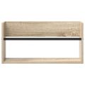 vidaXL Regál na časopisy s poličkou 2 ks Sonoma dub 60 x 12 x 30 cm