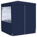 vidaXL Profesionálny párty stan+bočné steny 2x2 m, modrý 90 g/m²