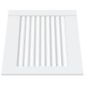 vidaXL Lamelové dvierka na skrinku 4 ks, biele 39,5x39,4 cm, borovica