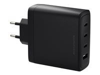 Sieťový adaptér - 140 Watt - 4 výstupné konektory (3 x USB-C, USB) - čierna