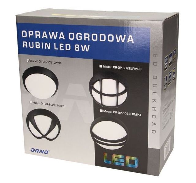 Vonkajšie svietidlo nástenné ORNO OR-OP-6021LPM3, 8W, IP54, 3000K, 540lm, čierna Venkovné svítidlo nástěnné ORNO OR-OP-6021LPM3, 8W, IP54, 3000K, 540lm, čierna