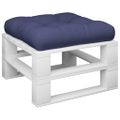 vidaXL Podložka na paletový nábytok kráľovská modrá 60x60x12cm látka