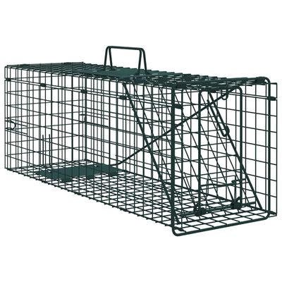 vidaXL Pasca na zvieratá Zelená 61 x 20 x 21,5 cm Oceľ