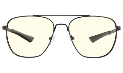 GUNNAR kancelárske/hermé okuliare MUSTANG ONYX číre sklá BLF 35 GUNNAR focus
