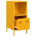 vidaXL Komoda horčicovožltá 35x39x73,5 cm oceľ valcovaná za studena