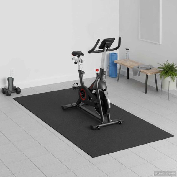 vidaXL Ochranná podložka na šport Čierny 120 x 60 x 0,6 cm