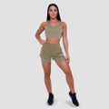 Dámske bežecké šortky 2in1 Pulse Vetiver - GymBeam, veľkosť S, veľkosť oblečenia S