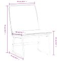 vidaXL Kreslo tmavozelené 52x75x76 cm látka