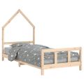vidaXL Rám detskej postele 90x200 cm masívna borovica