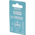 DELTACO Ultimate, Batéria LITHIUM CR2025, 1ks