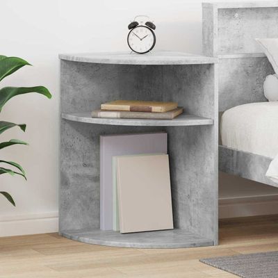 vidaXL Koncový stôl Betónová šedá 39,7 x 39,7 x 60 cm Kompozitné drevo