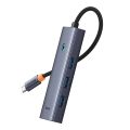 Rozbočovač 5 v 1 Baseus série UltraJoy USB-C na HDMI4K@30Hz+3xUSB 3.0+1xPD (sivý)