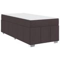 vidaXL Rám postele s matracmi Tmavohnedá 90 x 200 cm látka