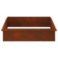 vidaXL Slimákové zábrany 8 ks 100 x 3,5 x 25 cm Hrdzavý