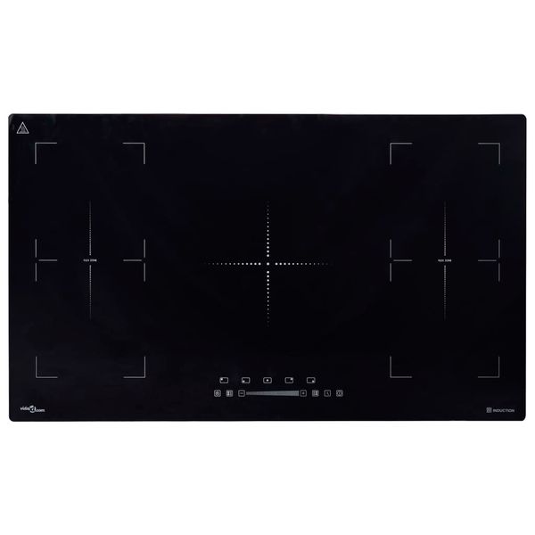 vidaXL Indukčná varná doska s flexizónou, dotyková 3000 W 86 cm