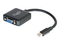 C2G 8in Mini DisplayPort to VGA Active Adapter - Mini DP to VGA Adapter - 1080p - M/F - Kábel DisplayPort - Mini DisplayPort (M) na HD-15 (VGA) (F) - 20.32 cm - čierna