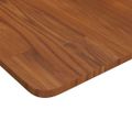 vidaXL Štvorcová stolová doska tmavohnedá 70x70x1,5 cm lakovaný dub