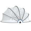 vidaXL Bazénová kupola okrúhla 376x188 cm PVC