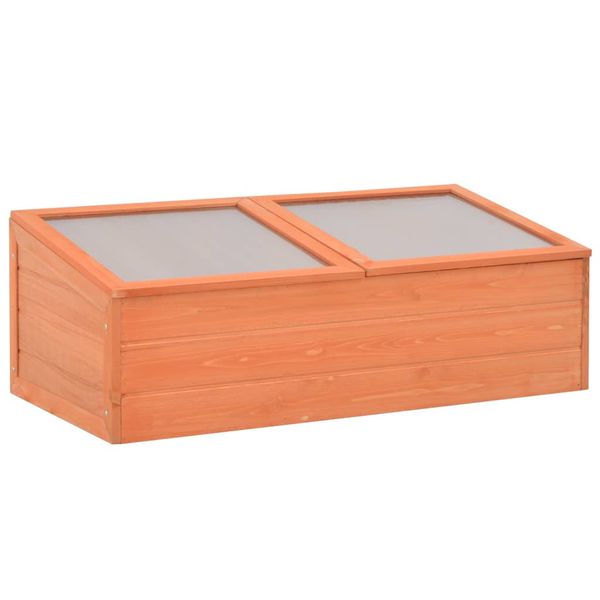 vidaXL Skleník, drevo 100x50x34 cm