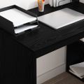 vidaXL Stôl Čierny dub Kompozitné drevo 108 x 55 x 103.5 cm