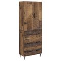 vidaXL Sada skríň 2 ks 66 x 34,5 x 90 cm Kompozitné drevo Staré drevo