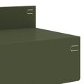 vidaXL Obrubník trávnika 10 ks 100 x 10 x 8 cm Oceľ Olivovo zelená