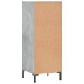 vidaXL Komoda betónovo sivá 34,5x32,5x90 cm kompozitné drevo