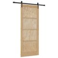 vidaXL Posuvné dvere ORKDAL 86 x 211 cm Borovicový masív Prírodná