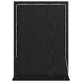 vidaXL Toaletné zrkadlo Čierny dub 70 x 50 x 18 cm Obdĺžnikový