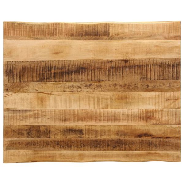 vidaXL Stolová doska živá hrana 90x80x3,8 cm masívny surový mangovník