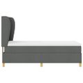 vidaXL Boxspring posteľ s matracom tmavošedá 90x190 cm Tmavo šedá