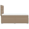 vidaXL Boxspring posteľ s matracom kapučínová 80x200 cm umelá koža