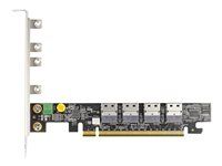 PCI Express x16 karta na 4 x interné SFF