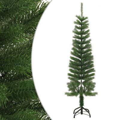 vidaXL Umelý úzky vianočný stromček s podstavcom 150 cm PE